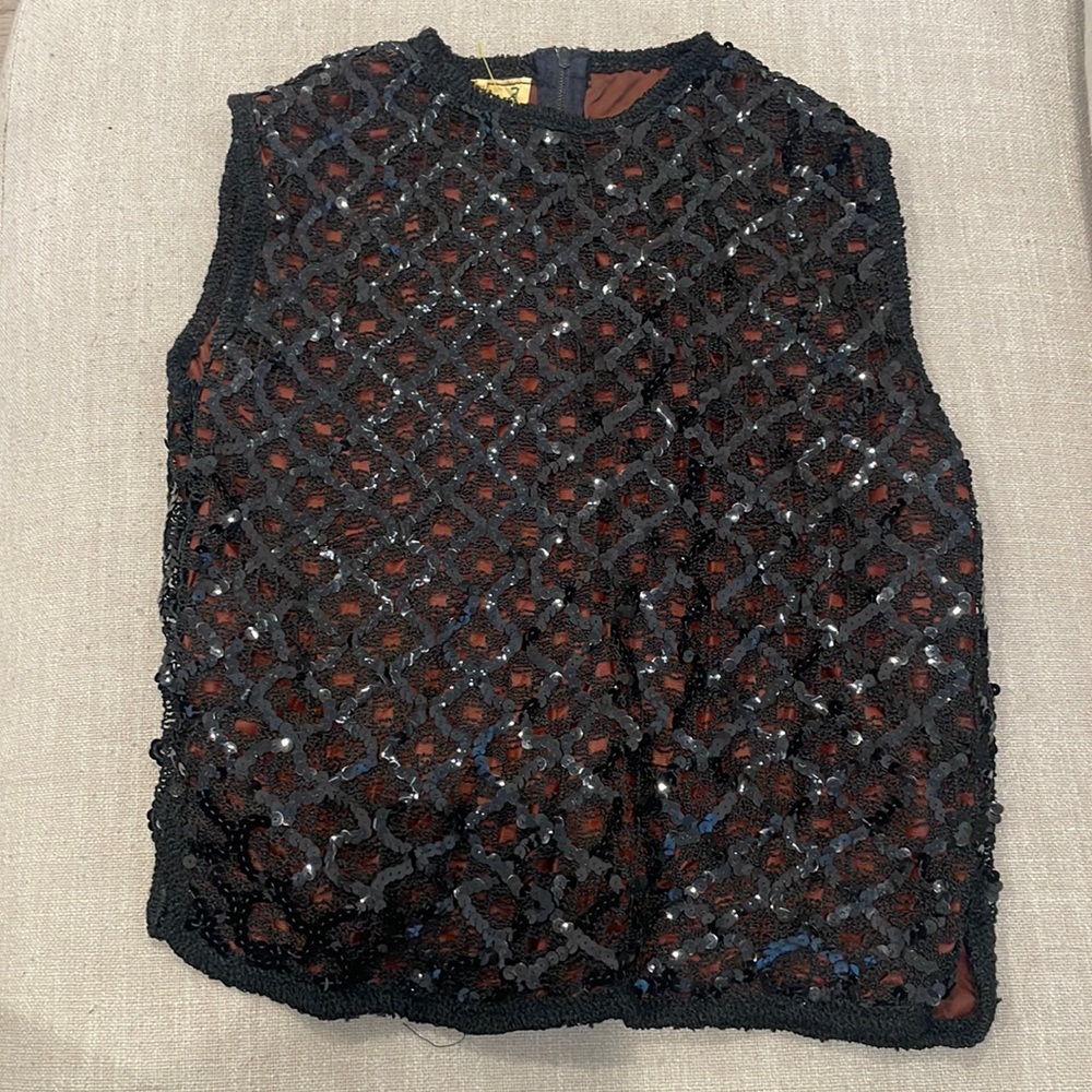NYE sparkly vintage top